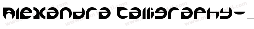 Alexandra Calligraphy字体转换